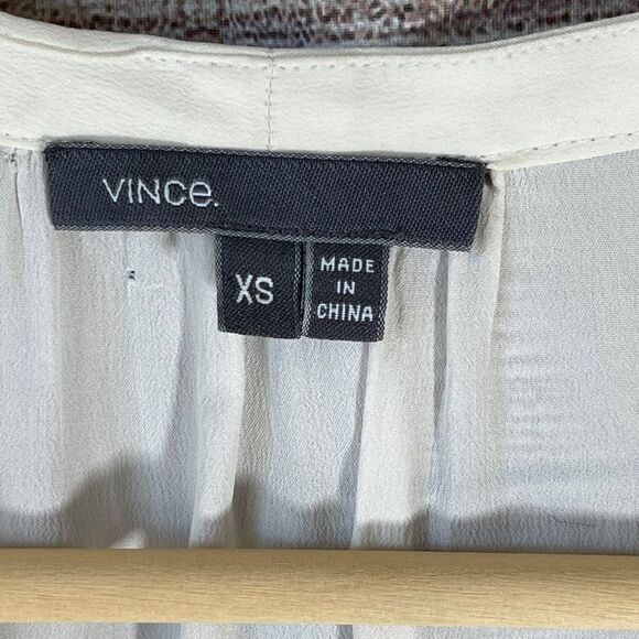 Vince Ivory Silk Blend Ruffled Tank Top Sz XS - Picture 3 of 8